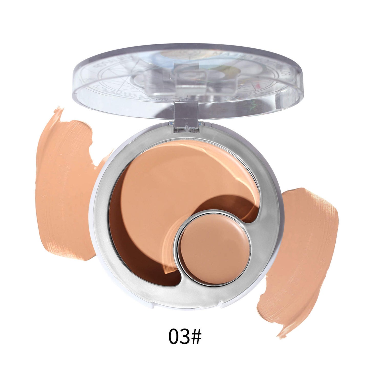 (2 in 1 BB Cream)Concealer +Cream Foundation Palette .