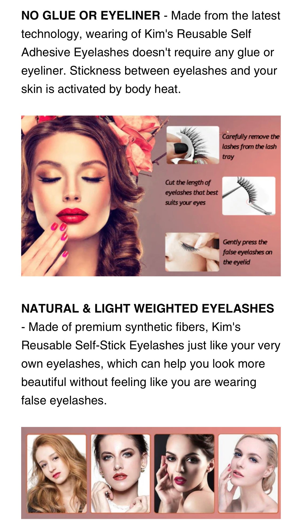 Reusable Self Adhesive Eyelashes