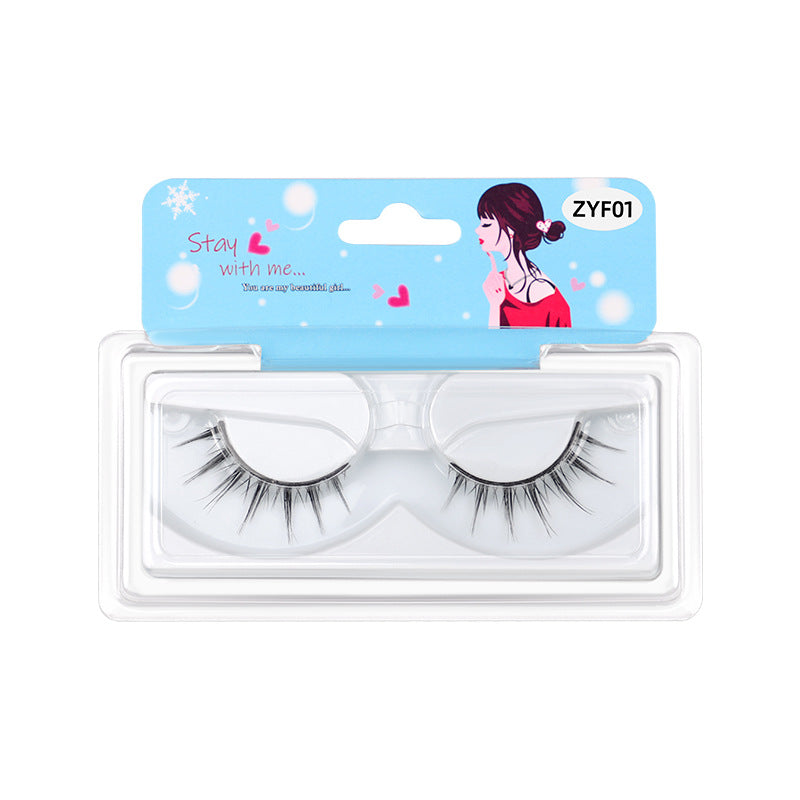 Japanese Style COS Comic Style <Reusable Self- Adhesive> False Eyelashes