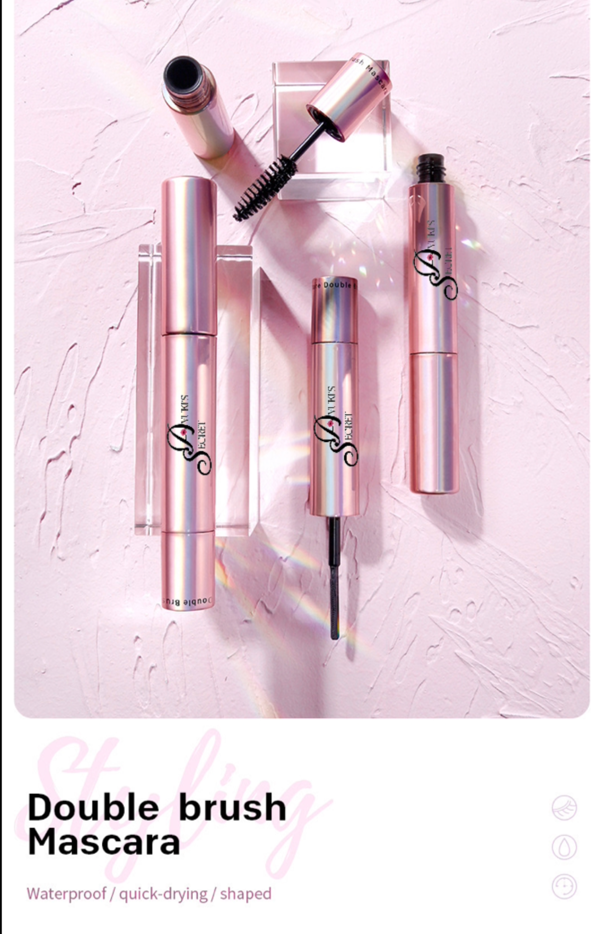 Double Brush Waterproof Mascara