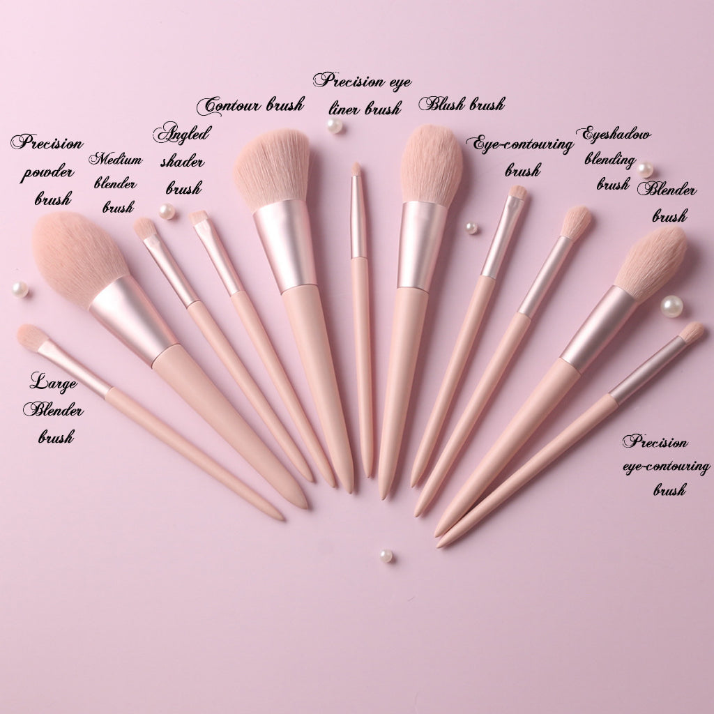 Ayuki’s Secret Professional Makeup Brush Set  * PINK LADY  * WITH Brush Roll
