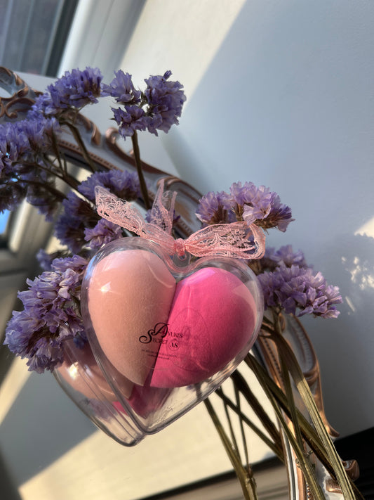 MAKE UP SPONGE HEART-SHAPED (2 Pack)